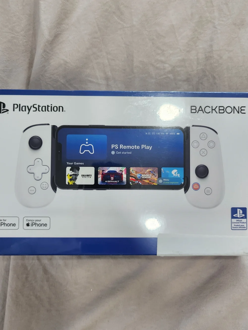 Sony Backbone White Mobile Controller for iPhone - PS Remote Play